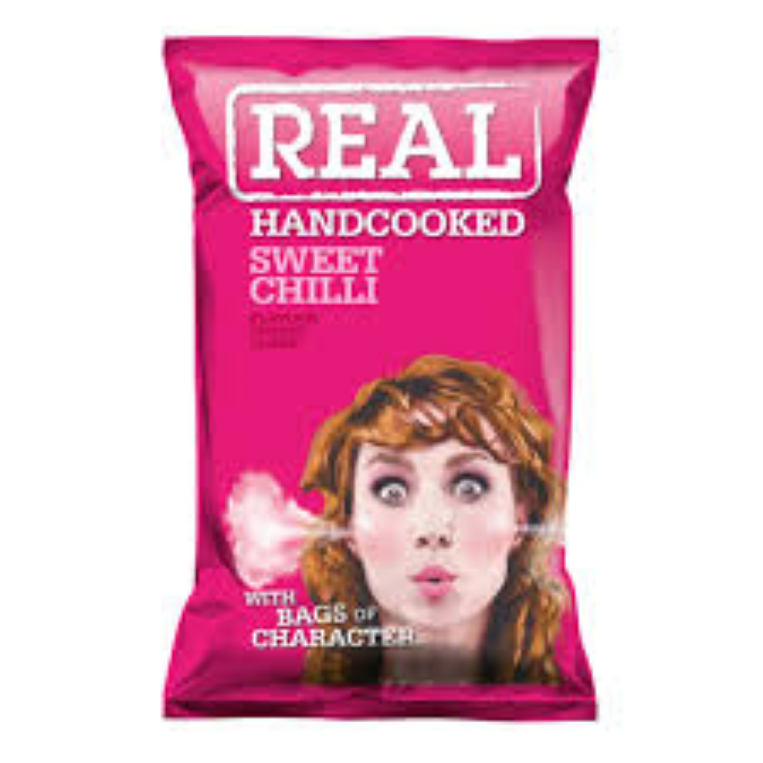 REAL SWEET CHILLI CRISPS 150G